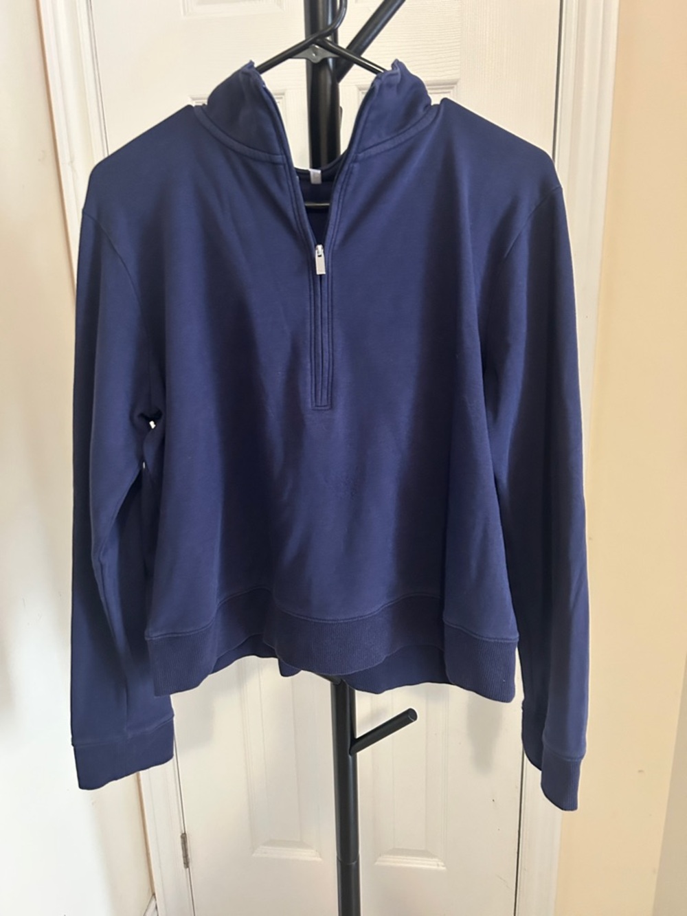 Travis Mathew Navy Half-Zip Crew Pullover